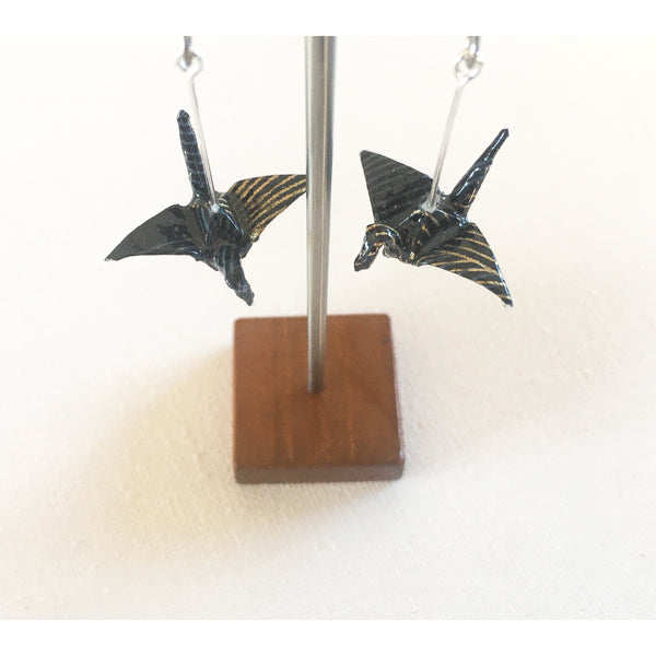 Crane Earrings - Black