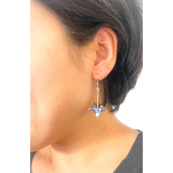 Crane Earrings - Black