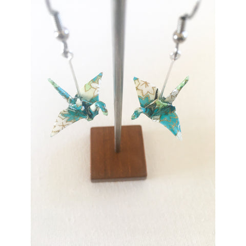 Crane Earrings - Aqua