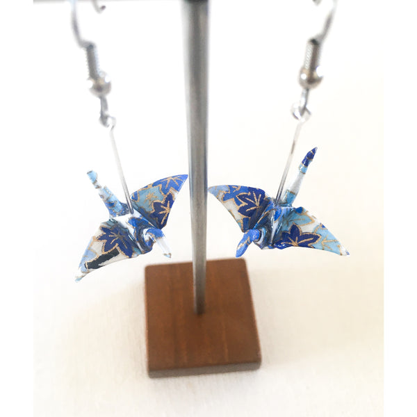 Crane Earrings- Blue