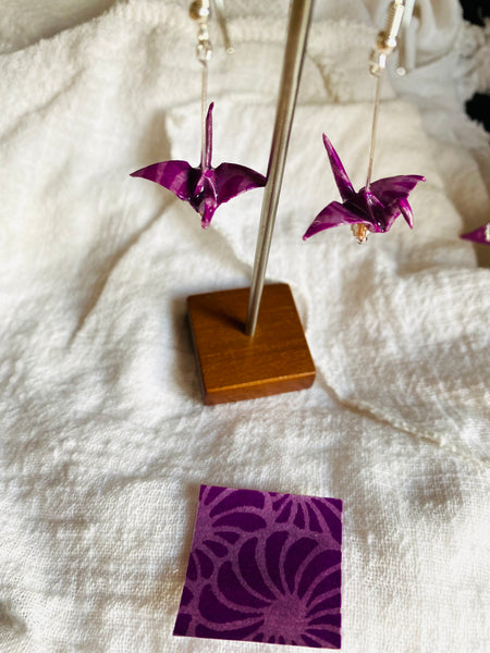 Crane Earrings - Lilac